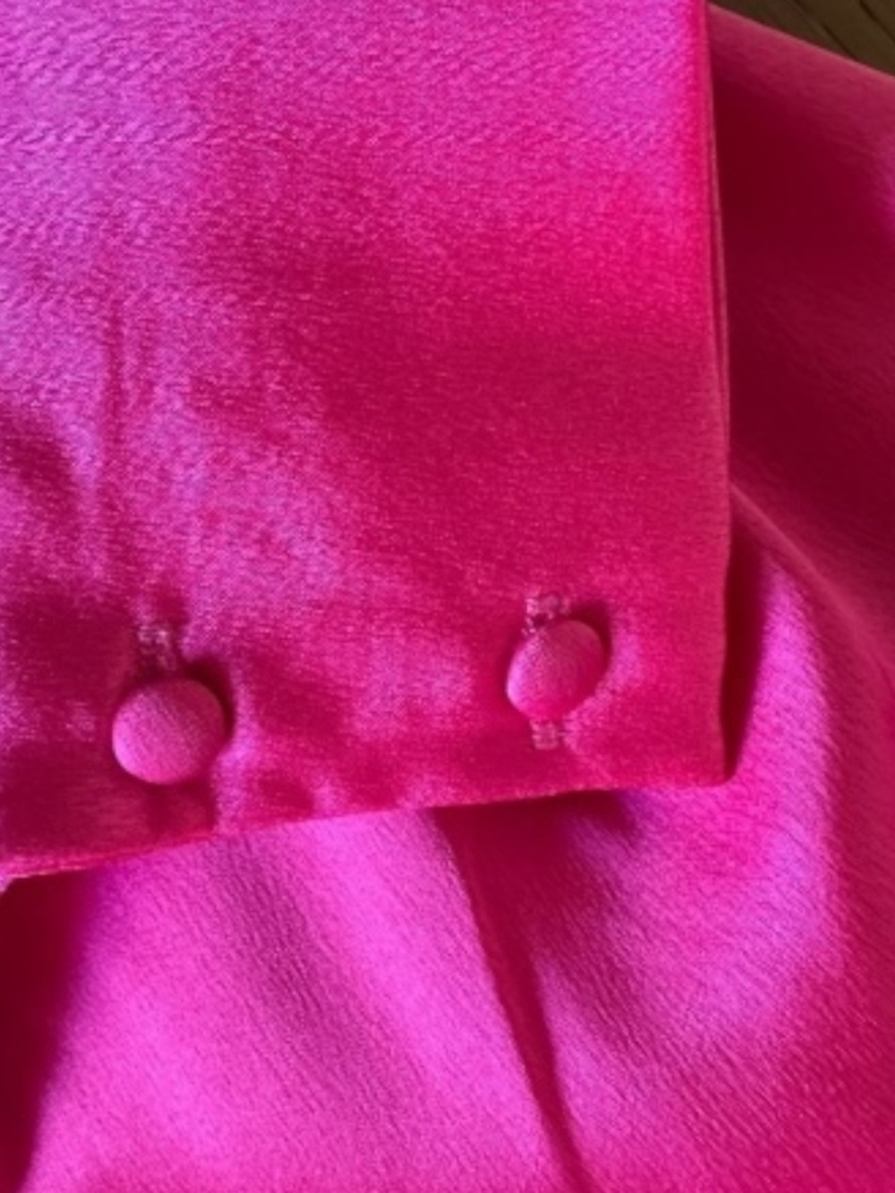 Lumiere Hot Pink Tie-Back Mini Dress – Long Sleeve Party Dress - Picture 9 of 13